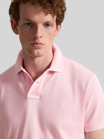 Polo Ralph Lauren Slim Fit Poloshirt aus reiner Baumwolle Rosa 3