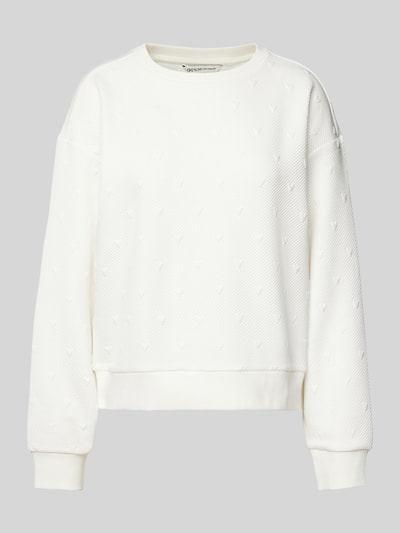 Tom Tailor Denim Regular Fit Sweatshirt mit Viskose-Anteil Offwhite 2