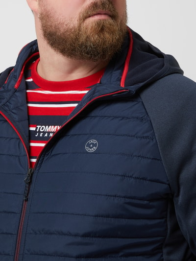 Jack & Jones Plus PLUS SIZE Steppjacke mit Kapuze Modell 'Emulti' Marine 3