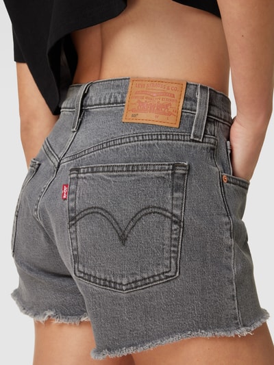 Levi's® Korte jeans met gerafelde boorden Antraciet - 3