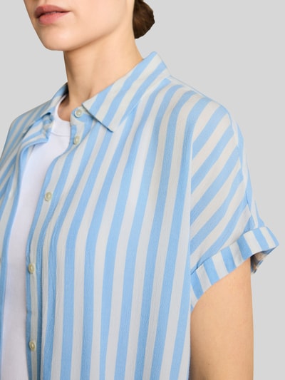 Tom Tailor Regular Fit Bluse aus reiner Viskose  Hellblau 3