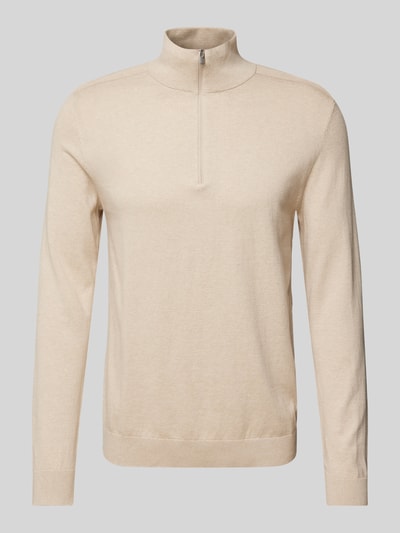 SELECTED HOMME Gebreide pullover met ribboorden, model 'BERG' Ecru - 2