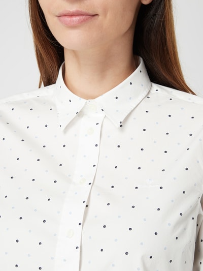 Gant Bluse mit Punktemuster Weiss 3