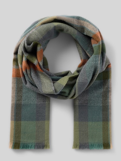 Barts Sjaal met rafels Olijfgroen - 1