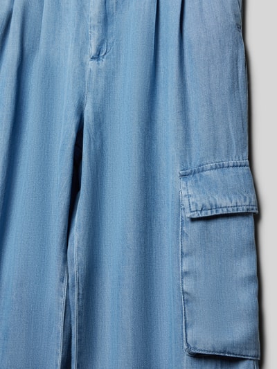 Only Jeansy z nakładanymi kieszeniami z patką model ‘SAFARI’ Niebieski 2