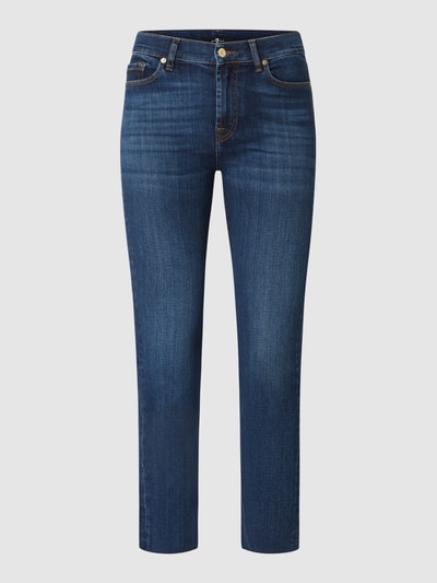 7 For All Mankind Straight fit jeans van katoenmix, model 'Soho'  Donkerblauw - 2