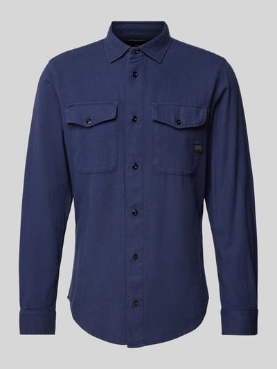 G-Star Raw Slim fit vrijetijdsoverhemd met borstzakken Marineblauw - 2