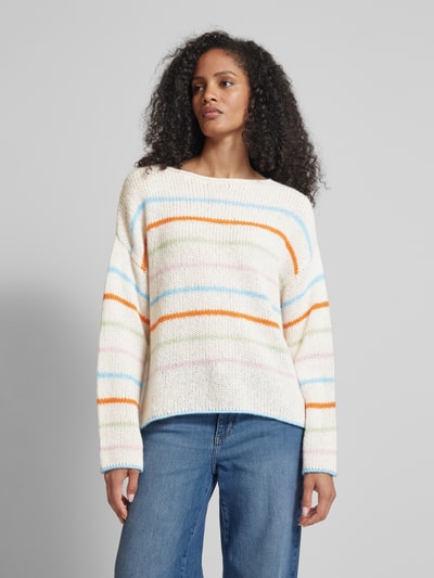 Rich & Royal Strickpullover mit Rundhalsausschnitt Offwhite 4