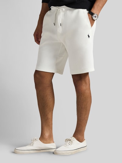 Polo Ralph Lauren Regular Fit Sweatshorts aus Baumwoll-Mix mit Logo-Stitching Weiss 4