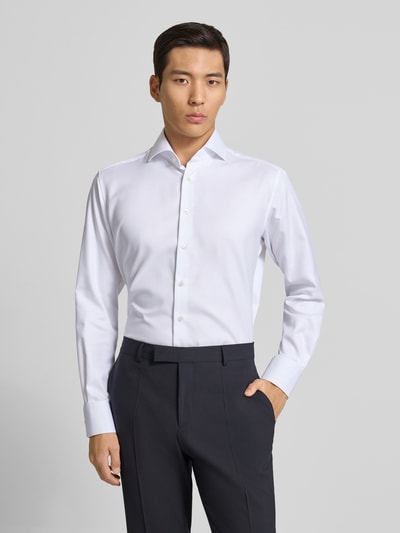 ETERNA Koszula biznesowa o kroju modern fit z kołnierzykiem typu cutaway Biały 4