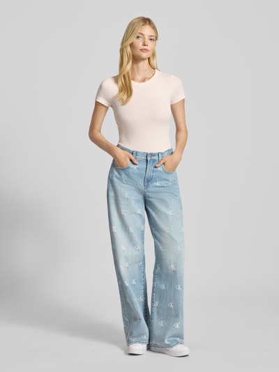 Calvin Klein Jeans Wide leg jeans in 5-pocketmodel Lichtblauw - 1