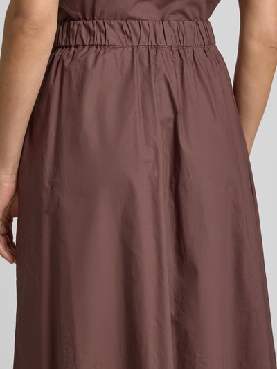 Christian Berg Woman Maxirok met elastische band Chocoladebruin - 3