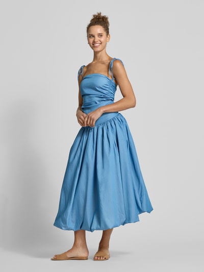 Amy Lynn Cocktailkleid mit Raffungen Modell 'ALEXA' Blau 1