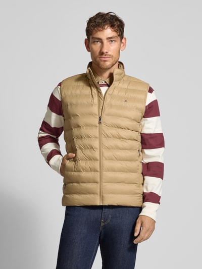Tommy Hilfiger Regular Fit Steppweste mit Logo-Stitching Beige 4