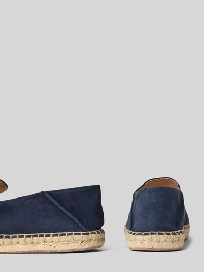 BOSS Lederloafer mit Strukturmuster Modell 'Madeira' Marine 2