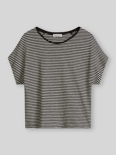 Marc O'Polo męski t-shirt o kroju regular fit z czystej bawełny Czarny 2