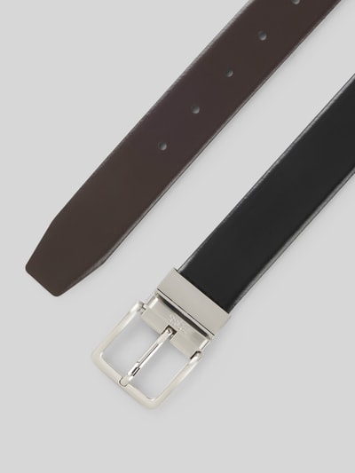 BOSS Riem van echt rundleer  Zwart - 3