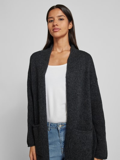 Marc O'Polo Oversized fit cardigan van heerlijk zachte scheerwolmix Antraciet gemêleerd - 3