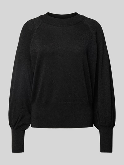 B.Young Strickpullover aus Effektgarn Modell 'MOBBE' Black 2