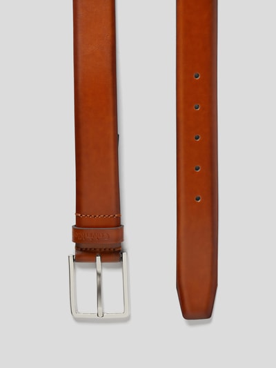 CK Calvin Klein Leren riem met doornsluiting van metaal Cognac - 3