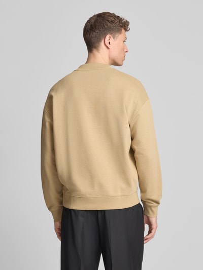 HUGO Regular Fit Sweatshirt aus reiner Baumwolle Modell 'DAPOCREW' Sand 5