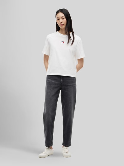 Tommy Jeans Jeansy o kroju mom fit z czystej bawełny, 5 kieszeni Antracytowy 1