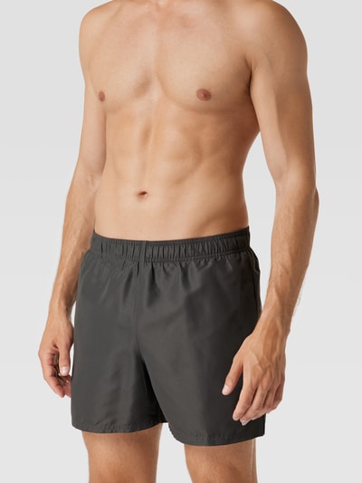 Nike Badehose mit Label-Stitching Dunkelgrau 1