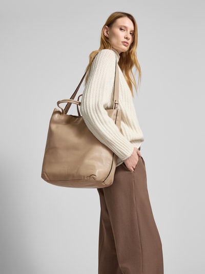 LIEBESKIND BERLIN Handtasche mit Label-Prägung Modell 'HERA' Sand 1