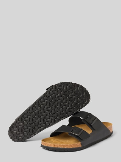 Birkenstock Slides mit Dornschließe Modell 'Arizona' Black 4