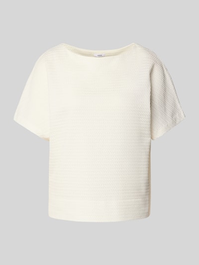 OPUS T-shirt met ronde hals, model 'Suppi' Offwhite - 2