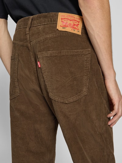 Levi's® Straight Fit Cordhose im 5-Pocket-Design Modell '565' Mittelbraun 3