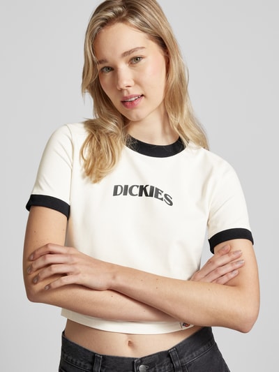 Dickies Kort T-shirt met labelprint Offwhite - 3