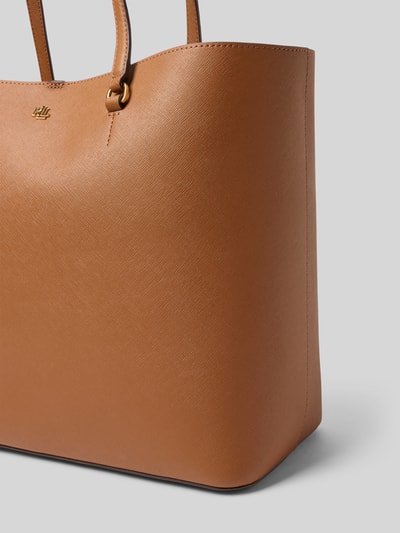 Lauren Ralph Lauren Tote Bag aus Leder mit Label-Applikation Modell 'KARLY' Cognac 3