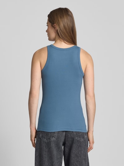 Samsøe Samsøe Top z okrągłym dekoltem model ‘ALEXO’ Błękitny 5