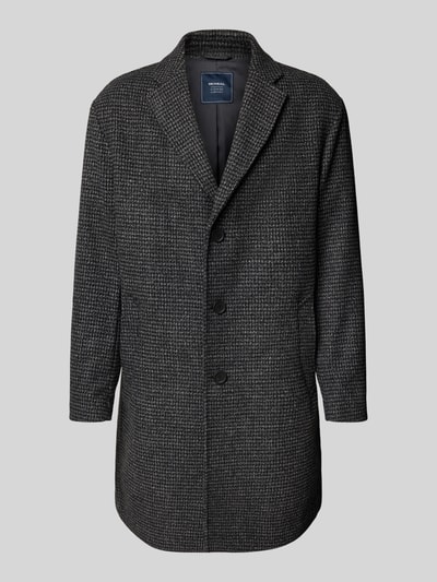 MCNEAL Lange jas van wolmix met reverskraag Antraciet - 2