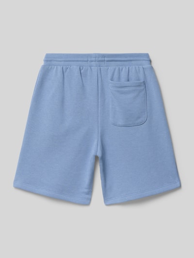 Calvin Klein Jeans Regular Fit Sweatshorts aus Baumwoll-Mix Hellblau 3