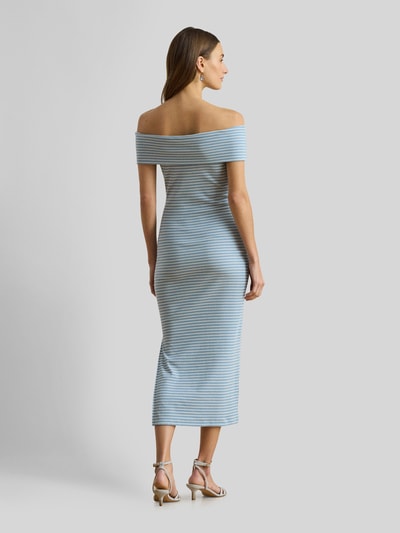 Lauren Ralph Lauren Figurbetontes Freizeitkleid aus Baumwoll-Mix Hellblau 5