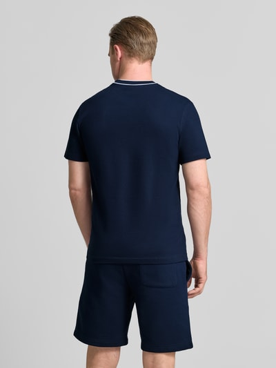 Lacoste Regular Fit T-Shirt aus Baumwoll-Mix Modell 'CREATOR' Blau 5