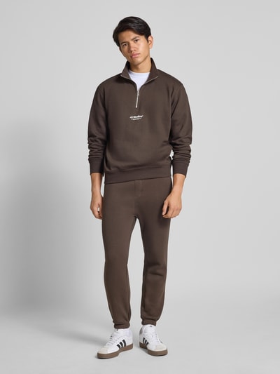 Jack & Jones Troyer mit Troyer-Kragen Modell 'SOHO' Dunkelbraun 1