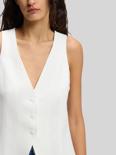 BOSS Orange Regular Fit Weste mit Rückenschlitz Modell 'JALILY' Offwhite 6