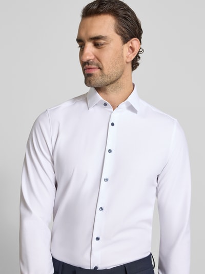 OLYMP Level Five Slim Fit Business-Hemd mit Kentkragen Weiss 3