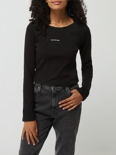 Calvin Klein Jeans Longsleeve mit Logo Black 4