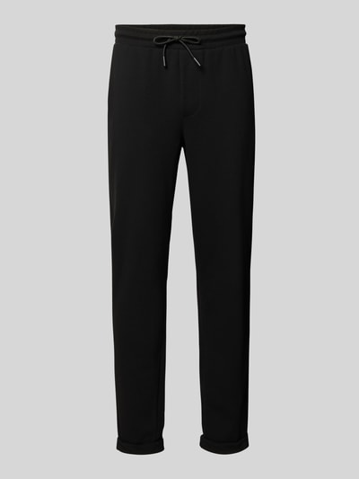 Only & Sons Relaxed Fit Jogpants mit leichtem Strukturmuster Modell 'NEWKODYL' Black 2
