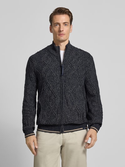 Lerros Gebreid jack met ritssluiting Donkerblauw - 4