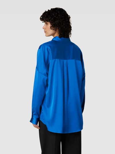 HUGO Overhemdblouse in satijnlook, model 'Ecosy' Blauw - 5