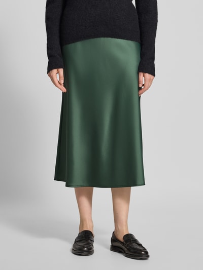 YAS Spódnica midi z plisami model ‘PELLA’ Ciemnozielony 4