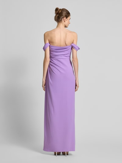 Vera Wang Bride Abendkleid mit gelegten Falten Modell 'BORIE' Violett 5