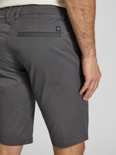 Tom Tailor Slim Fit Bermudas aus Baumwoll-Mix Anthrazit 3