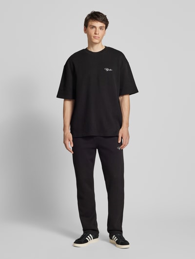 Pegador Oversized T-Shirt mit Label-Stitching Modell 'SIGNAR' Black 1