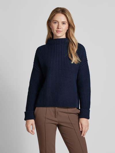 Selected Femme Gebreide pullover met turtleneck, model 'SELMA' Donkerblauw - 4